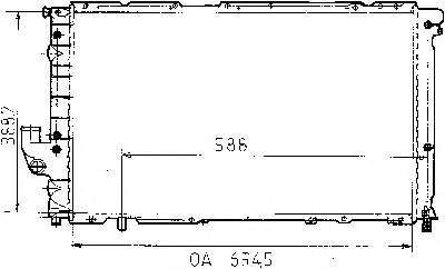 Radiador refrigeración del motor 82452773 Fiat/Alfa/Lancia