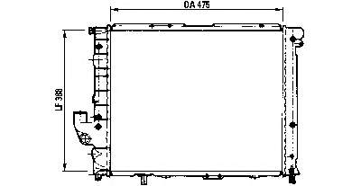 82449677 Fiat/Alfa/Lancia radiador refrigeración del motor