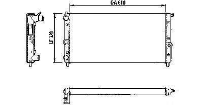 811067 VALEO radiador refrigeración del motor