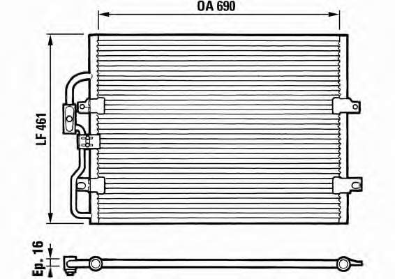 816852 VALEO condensador aire acondicionado