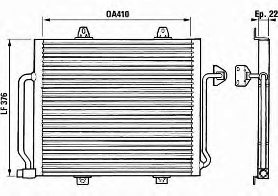 816864 VALEO condensador aire acondicionado