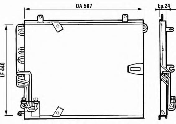 816874 VALEO condensador aire acondicionado