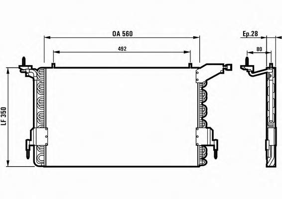 816888 VALEO condensador aire acondicionado