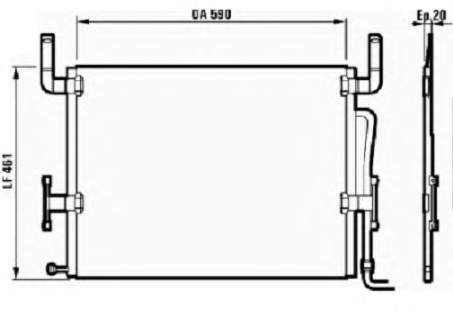 816980 VALEO condensador aire acondicionado