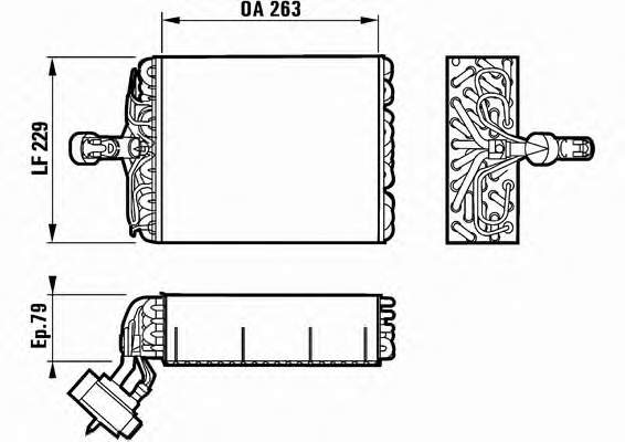  Evaporador, aire acondicionado para Citroen ZX N2