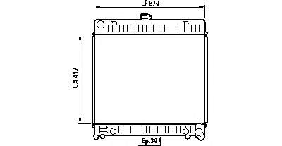 Radiador refrigeración del motor 514251 NRF