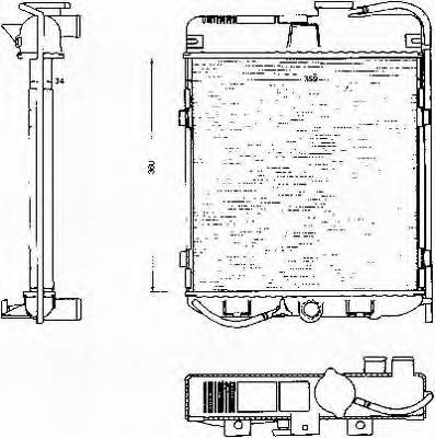 Água radiador 573508A1 Polcar