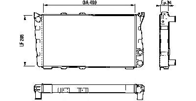 883734 VALEO radiador refrigeración del motor