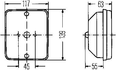  Faro antiniebla trasero para MERCEDES BENZ TRUCK TRUCK LK/LN2 