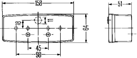 2SD003184031 HELLA piloto posterior izquierdo