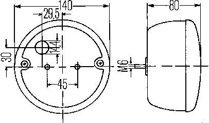 Piloto posterior izquierdo/derecho 2SE001685227 HELLA