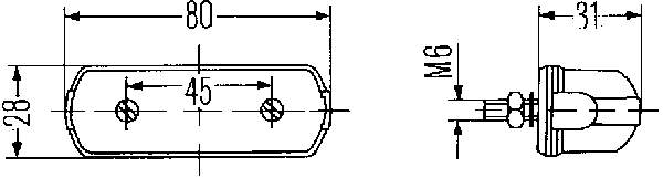 Piloto de matrícula 2KA001389151 HELLA