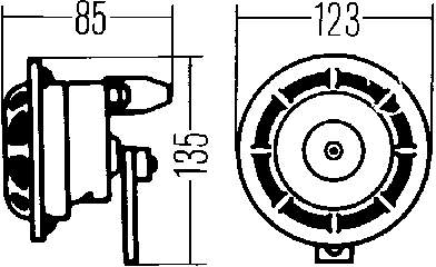 Bocina 3AF003399041 HELLA