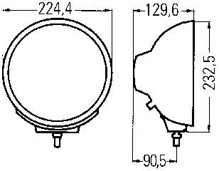 Faro antiniebla 1F8007560041 HELLA