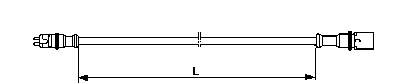  Cable de sensor, ABS, trasero para MERCEDES BENZ TRUCK TRUCK ACTROS 963