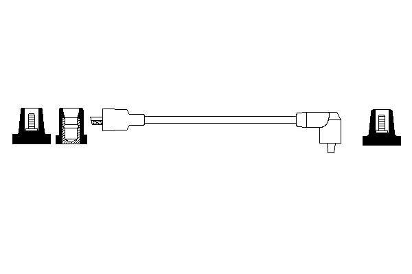 0986356115 Bosch juego de cables de encendido