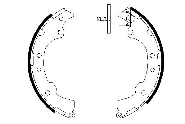 0986487588 Bosch zapatas de frenos de tambor traseras