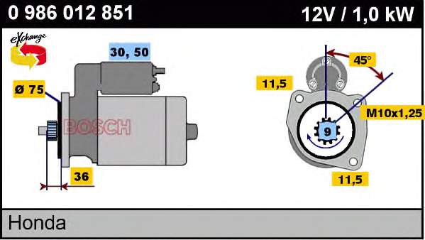 S114350 Hitachi motor de arranque