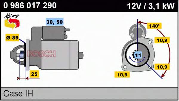 0986017290 Bosch alternador