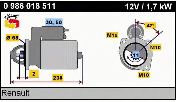 8602067 Volvo motor de arranque