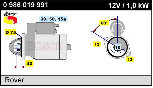 2587035100 Toyota motor de arranque