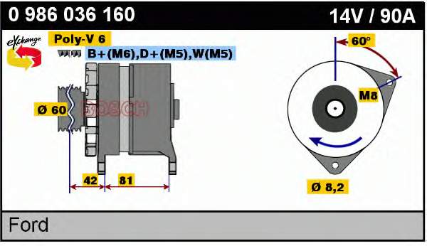 1005388 Ford alternador