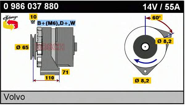 1348508 Volvo alternador