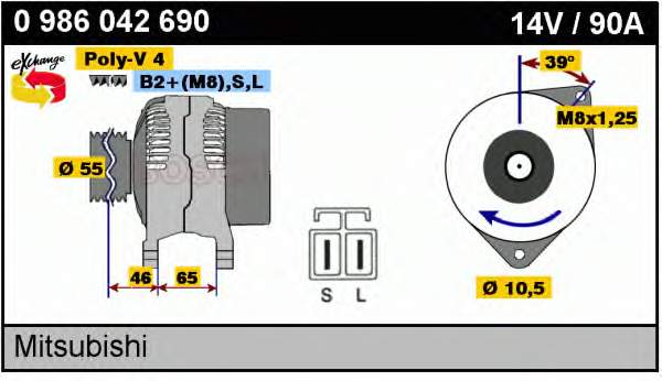 0986042690 Bosch alternador