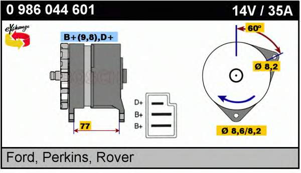 GEU2109 Rover alternador