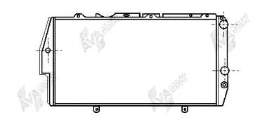 03002020 VAN Wezel radiador refrigeración del motor