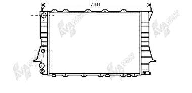 03002077 VAN Wezel radiador refrigeración del motor