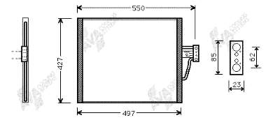 06005192 VAN Wezel condensador aire acondicionado