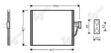 06005213 VAN Wezel condensador aire acondicionado