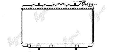 13002092 VAN Wezel radiador refrigeración del motor