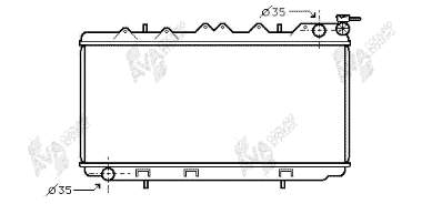 13002102 VAN Wezel radiador refrigeración del motor