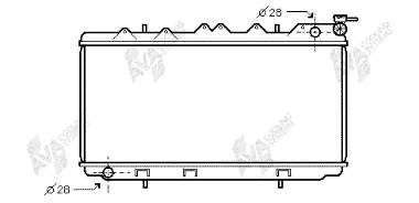 13002116 VAN Wezel radiador refrigeración del motor