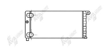 17002074 VAN Wezel radiador refrigeración del motor