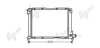 17002080 VAN Wezel radiador refrigeración del motor