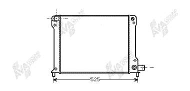 17002123 VAN Wezel radiador refrigeración del motor