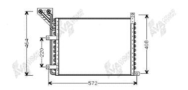 17005156 VAN Wezel condensador aire acondicionado