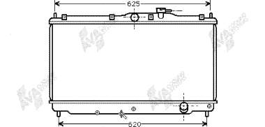 25002016 VAN Wezel radiador refrigeración del motor