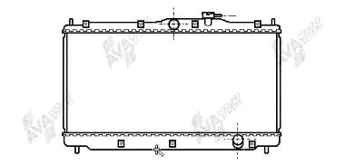 25002078 VAN Wezel radiador refrigeración del motor