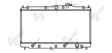 25002079 VAN Wezel radiador refrigeración del motor