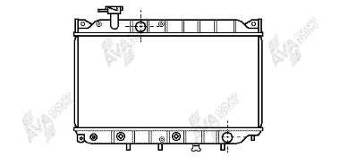 E56815200 Mazda radiador refrigeración del motor