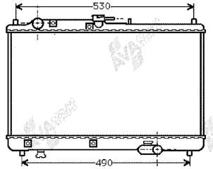 27002066 VAN Wezel radiador refrigeración del motor