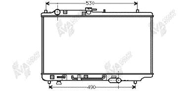 27002068 VAN Wezel radiador refrigeración del motor