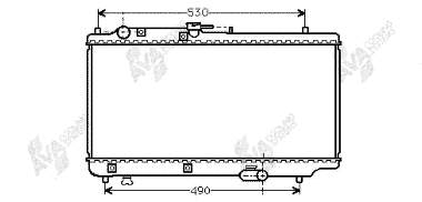 27002071 VAN Wezel radiador refrigeración del motor