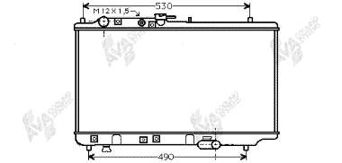 27002095 VAN Wezel radiador refrigeración del motor