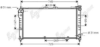 27002101 VAN Wezel radiador refrigeración del motor