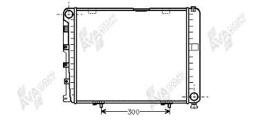 30002035 VAN Wezel radiador refrigeración del motor